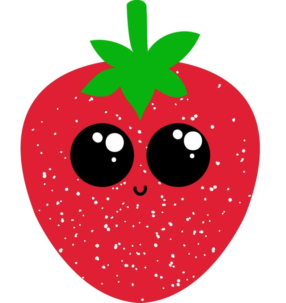 Strawberry, vector or color illustration.