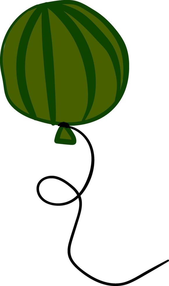 Image of balloon watermelon, vector or color illustration.