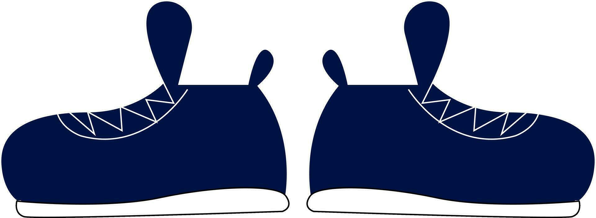 Blue boots , vector or color illustration