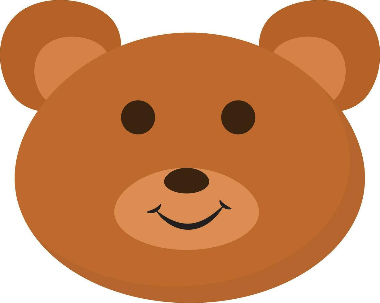 sonriente bebé oso , vector o color ilustración