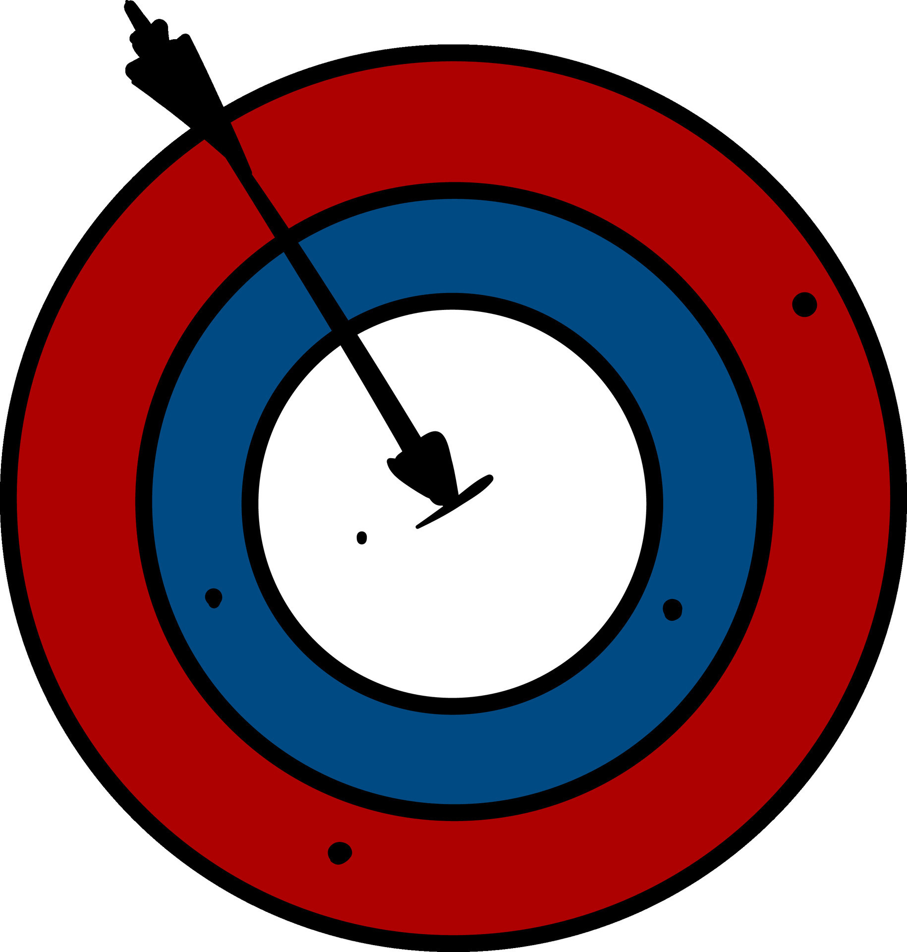 Clipart of a bullseye vector or color illustration 35433864 Vector Art