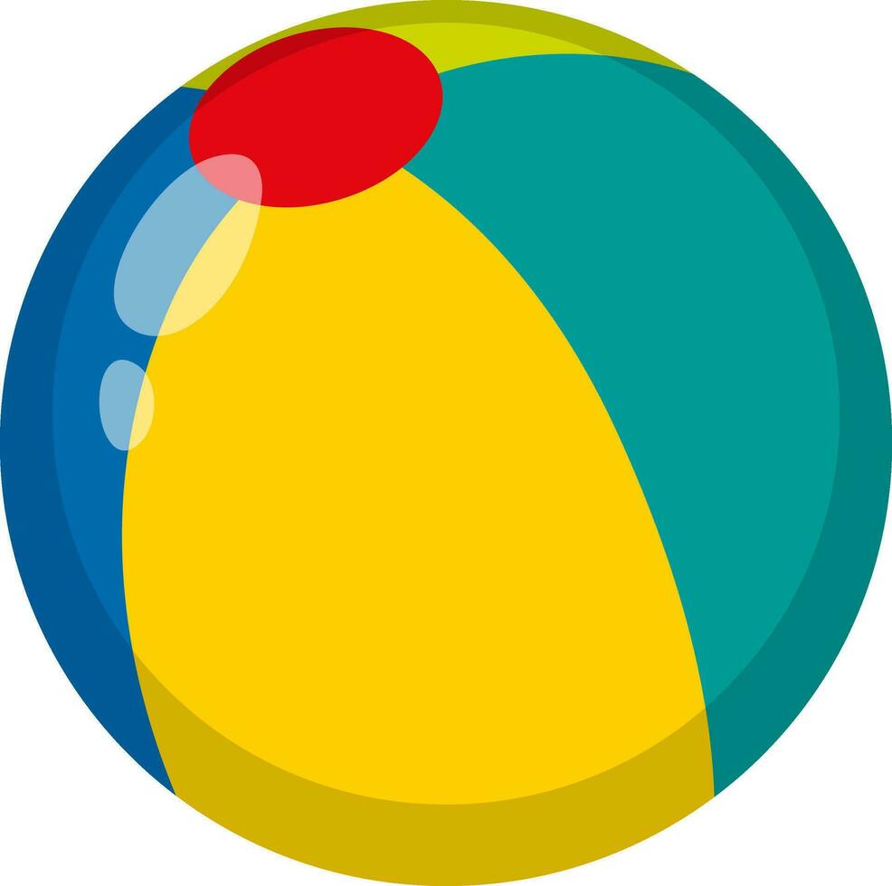 Toy ball, vector or color illustration.
