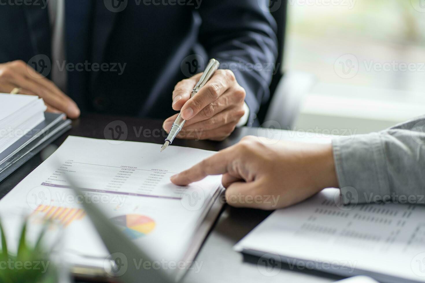 Business People Meeting Design Ideas professional investor working new start up project. businessman and businesswoman working together meeting concept photo