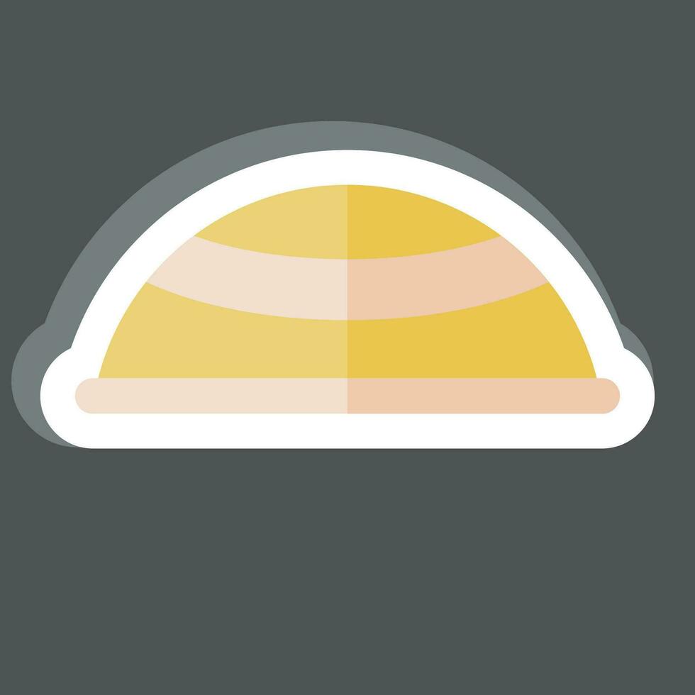 Sticker Hat. related to Ramadan symbol. simple design editable. simple illustration vector