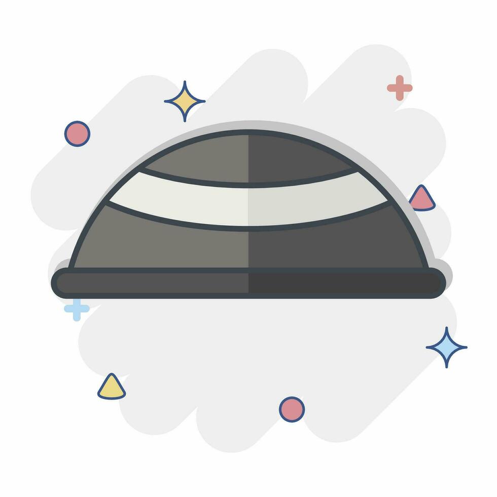 Icon Hat. related to Ramadan symbol. comic style. simple design editable. simple illustration vector