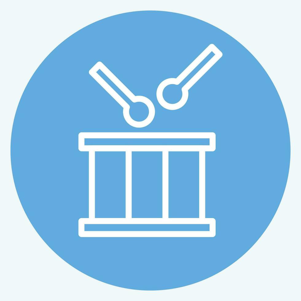 Icon Bedug. related to Ramadan symbol. blue eyes style. simple design editable. simple illustration vector