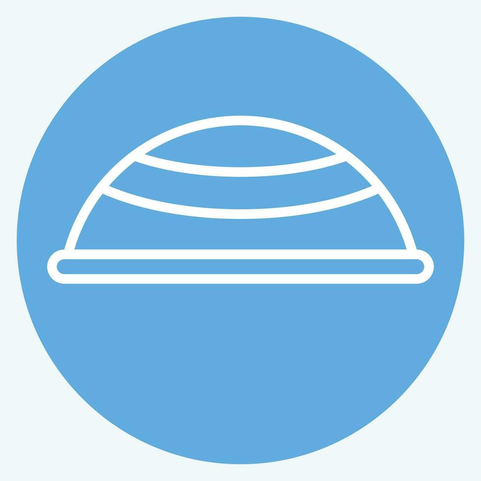 Icon Hat. related to Ramadan symbol. blue eyes style. simple design editable. simple illustration vector
