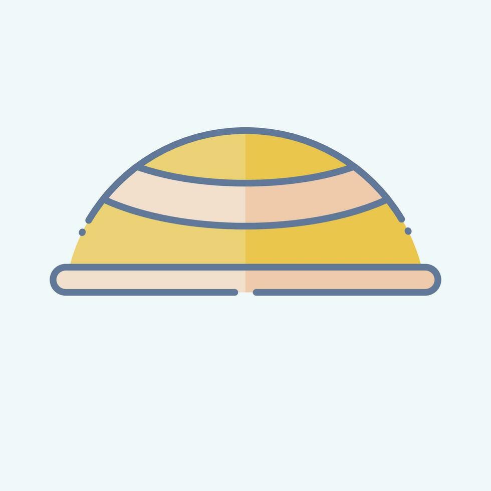 Icon Hat. related to Ramadan symbol. doodle style. simple design editable. simple illustration vector