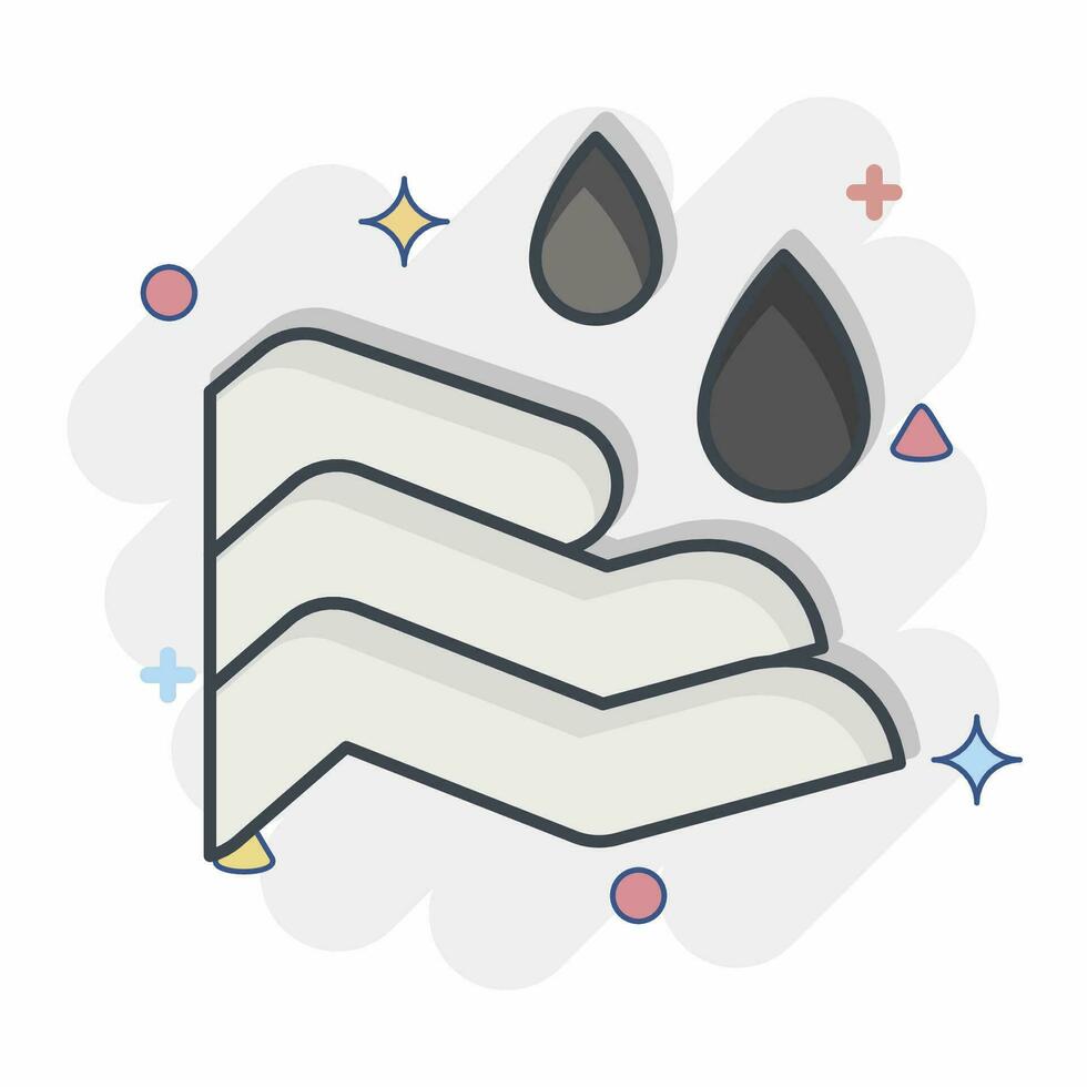 Icon Salah. related to Ramadan symbol. comic style. simple design editable. simple illustration vector