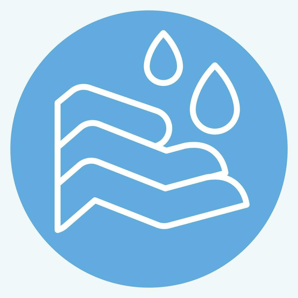 Icon Salah. related to Ramadan symbol. blue eyes style. simple design editable. simple illustration vector