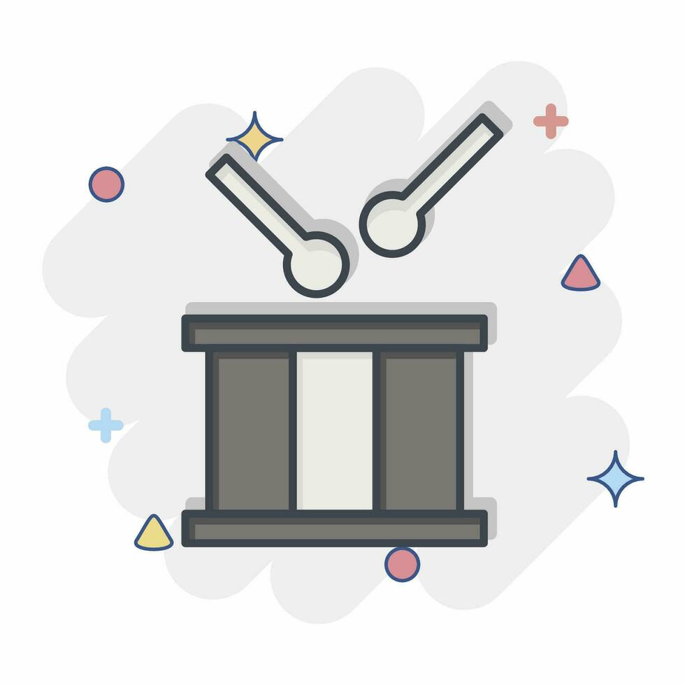 Icon Bedug. related to Ramadan symbol. comic style. simple design editable. simple illustration vector