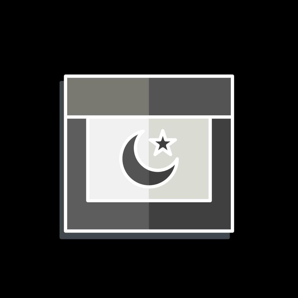 Icon Ramada. related to Ramadan symbol. glossy style. simple design editable. simple illustration vector