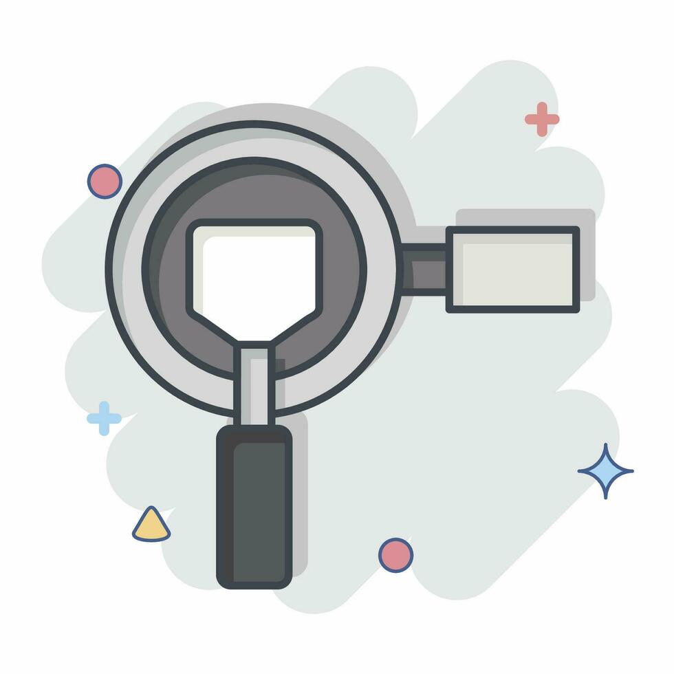 Icon Pan. related to Cooking symbol. comic style. simple design editable. simple illustration vector