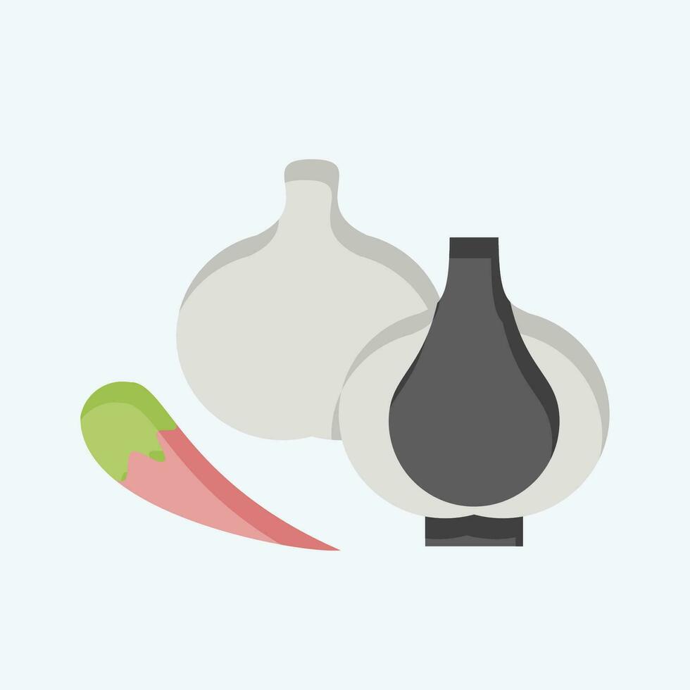 Icon Raw Mater. related to Cooking symbol. flat style. simple design editable. simple illustration vector