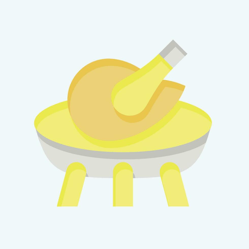 Icon Grill. related to Cooking symbol. flat style. simple design editable. simple illustration vector