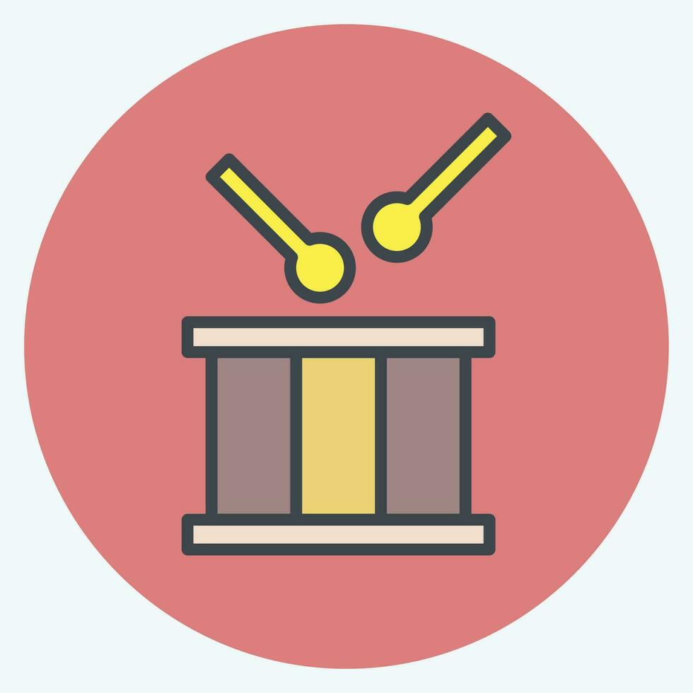 Icon Bedug. related to Ramadan symbol. color mate style. simple design editable. simple illustration vector