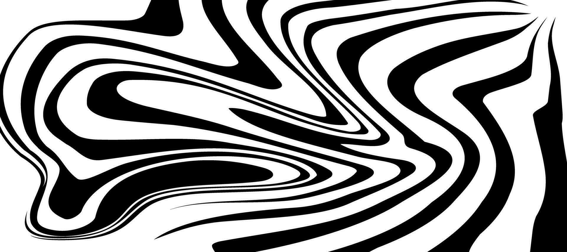 abstract flowing zebra wavy lines background vector