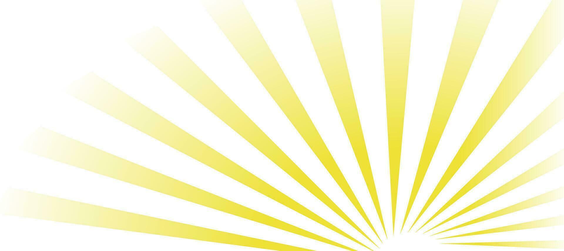 abstract background with yellow sun rays sunrise vector