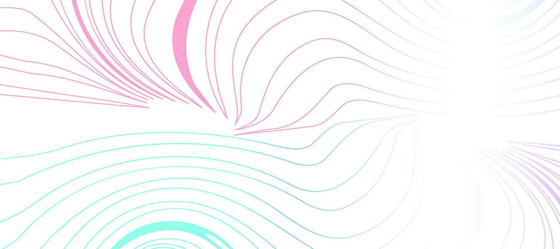 abstract flowing colorful pink green gradient wavy lines background vector