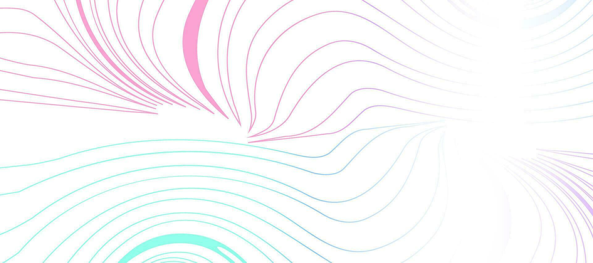 abstract flowing colorful pink green gradient wavy lines background vector