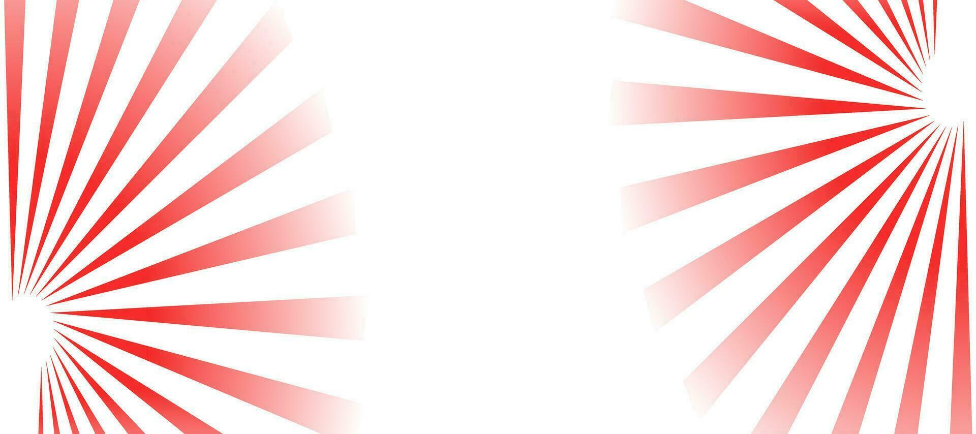 abstract background with red sun rays vector