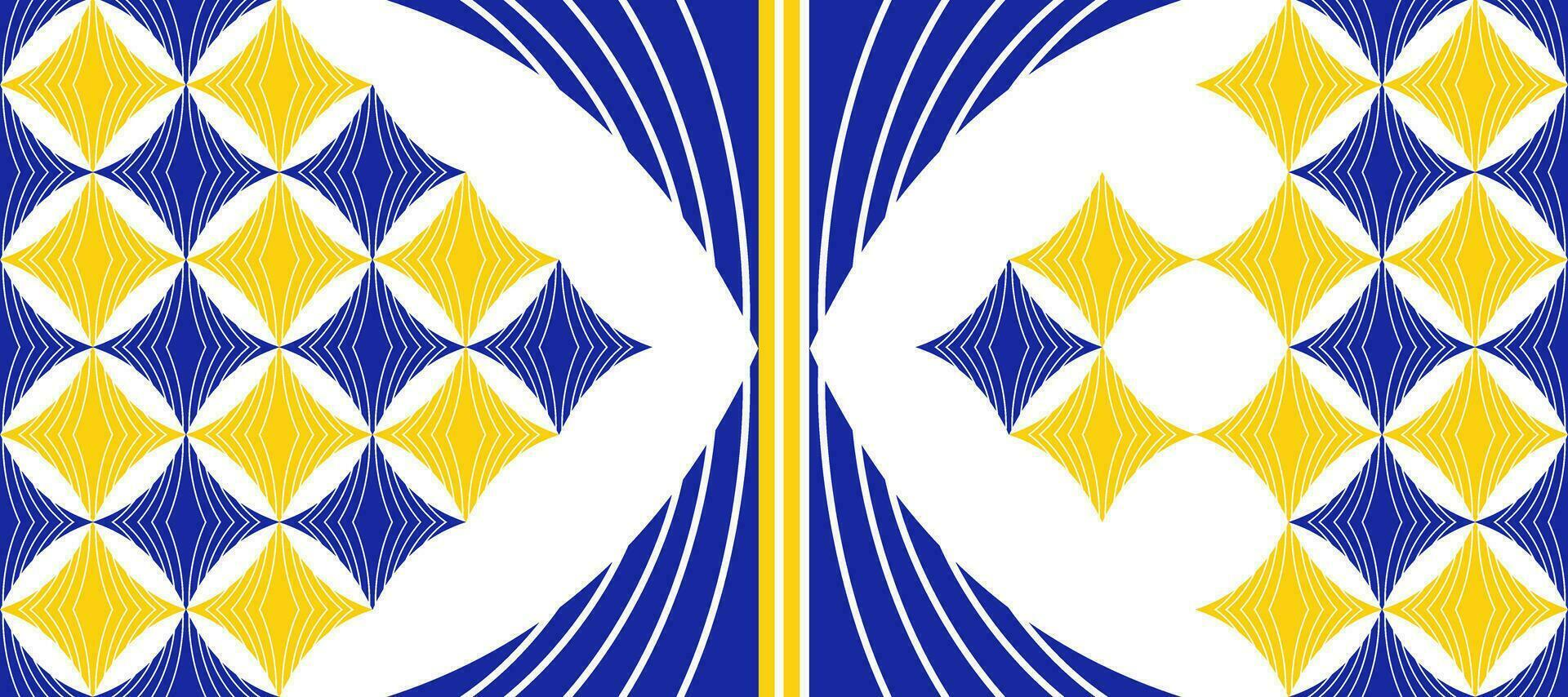 resumen azul remolino con diamante ucranio bandera modelo antecedentes vector