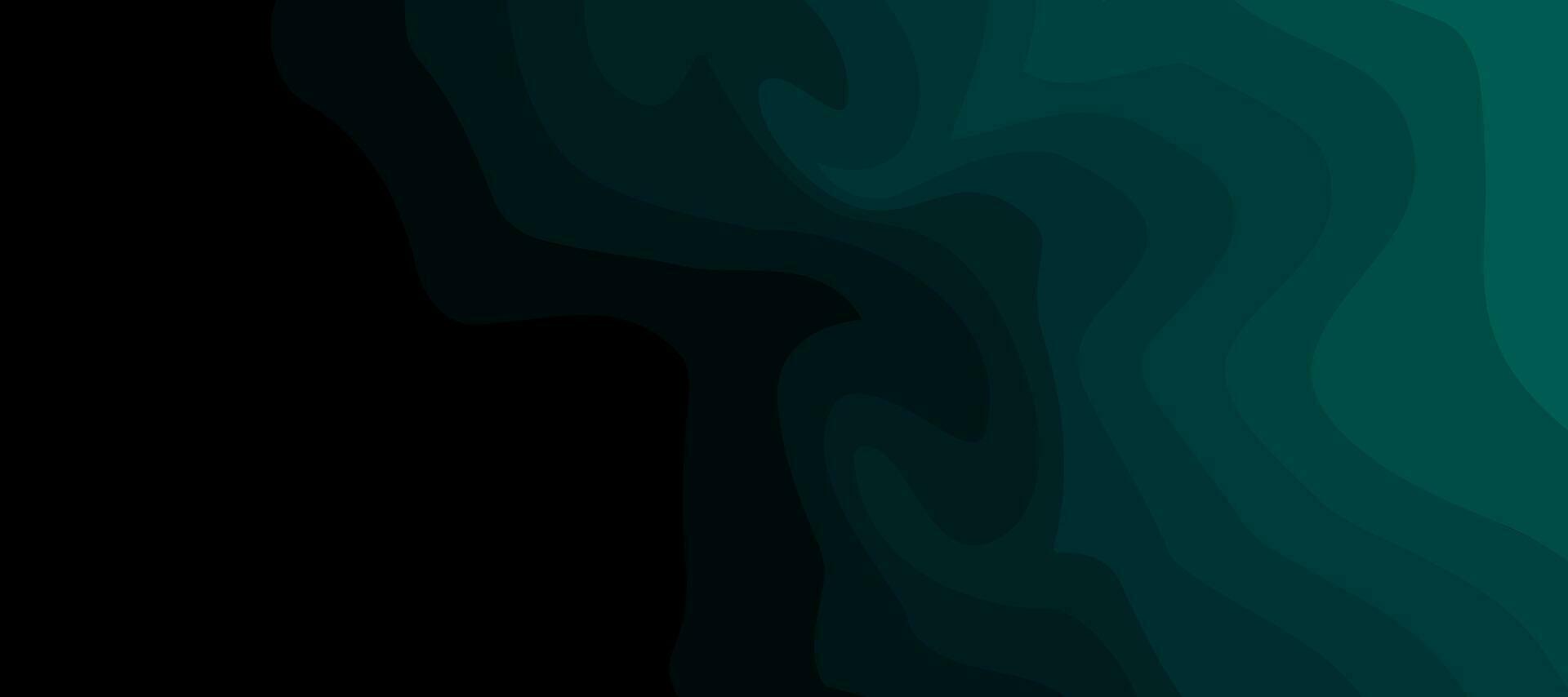 abstract dark green sea deep depth layer water wave wallpaper background vector