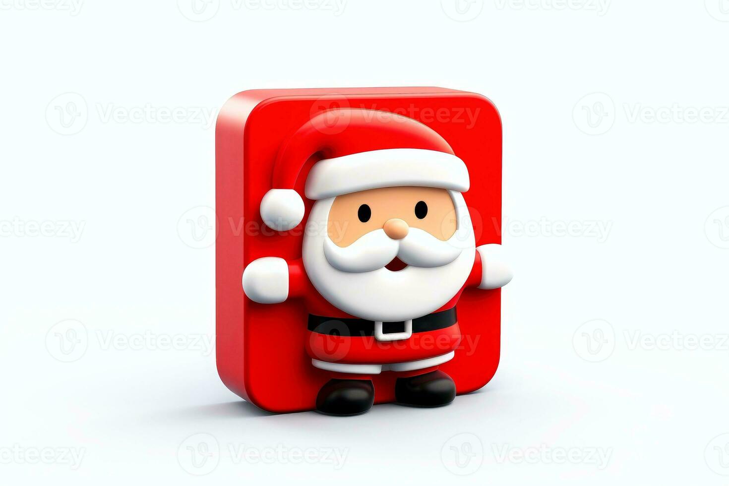 AI generated Santa claus with xmas background, christmas holiday concept, Generative AI photo