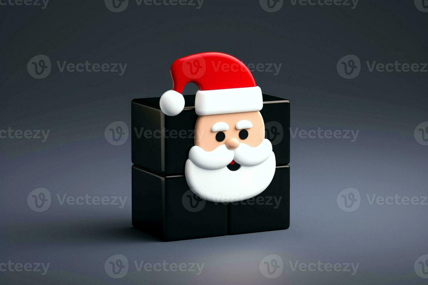 AI generated Santa claus with xmas background, christmas holiday concept, Generative AI photo