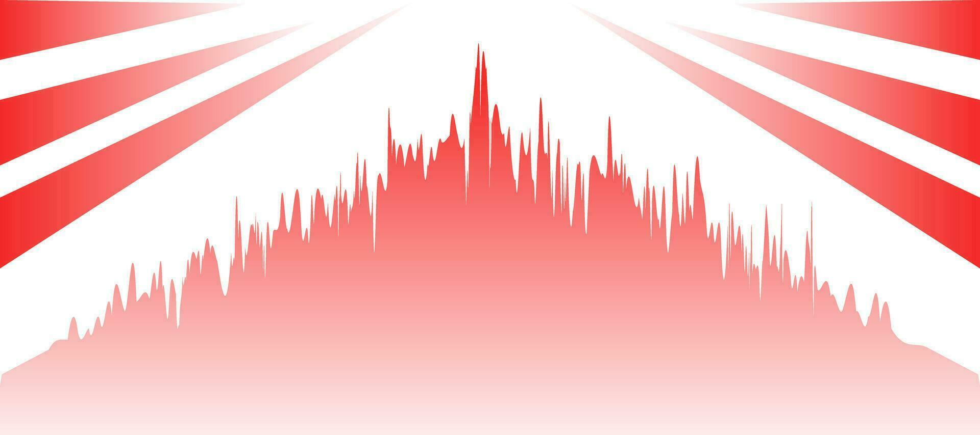 abstract red soundwave sports background with speed stripes vector