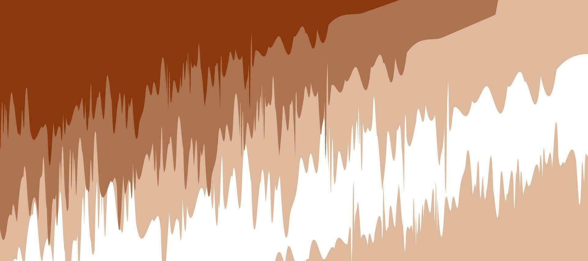 abstract brown sound wave grunge cracks background vector