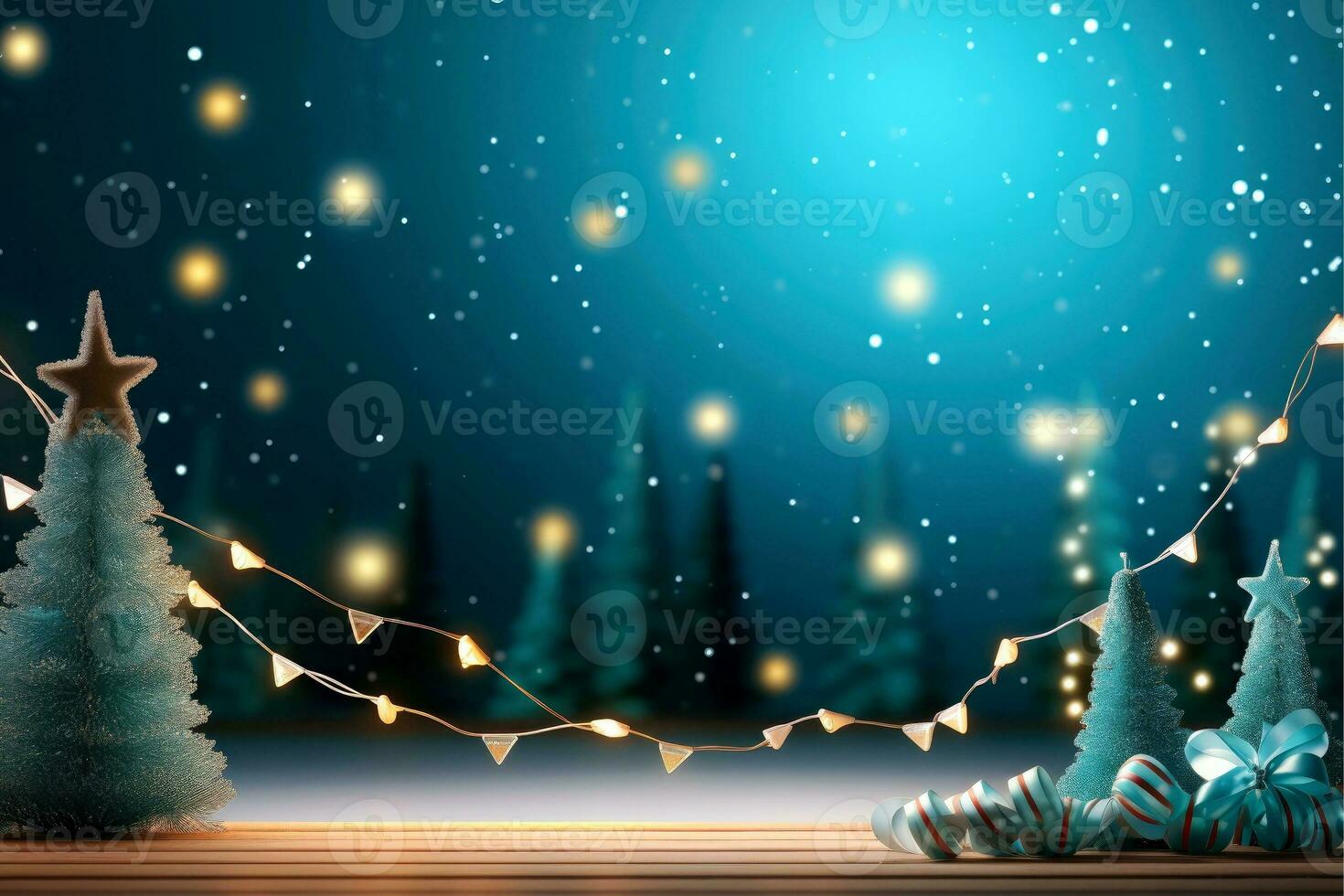 AI generated Festive composition decorative with christmas background, Generative AI photo