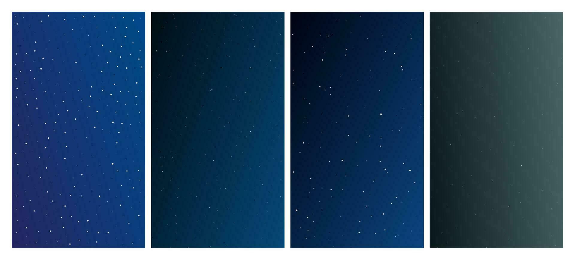 Night sky with many stars vector