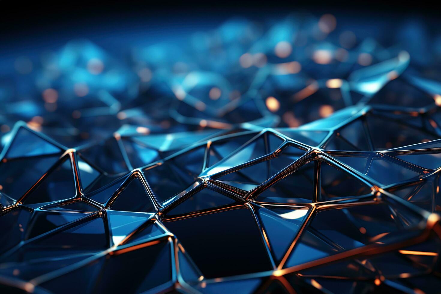 AI generated Abstract fluid 3d render holographic iridescent neon curved wave in motion dark background. Gradient design element for banners, backgrounds, wallpapers and covers. photo