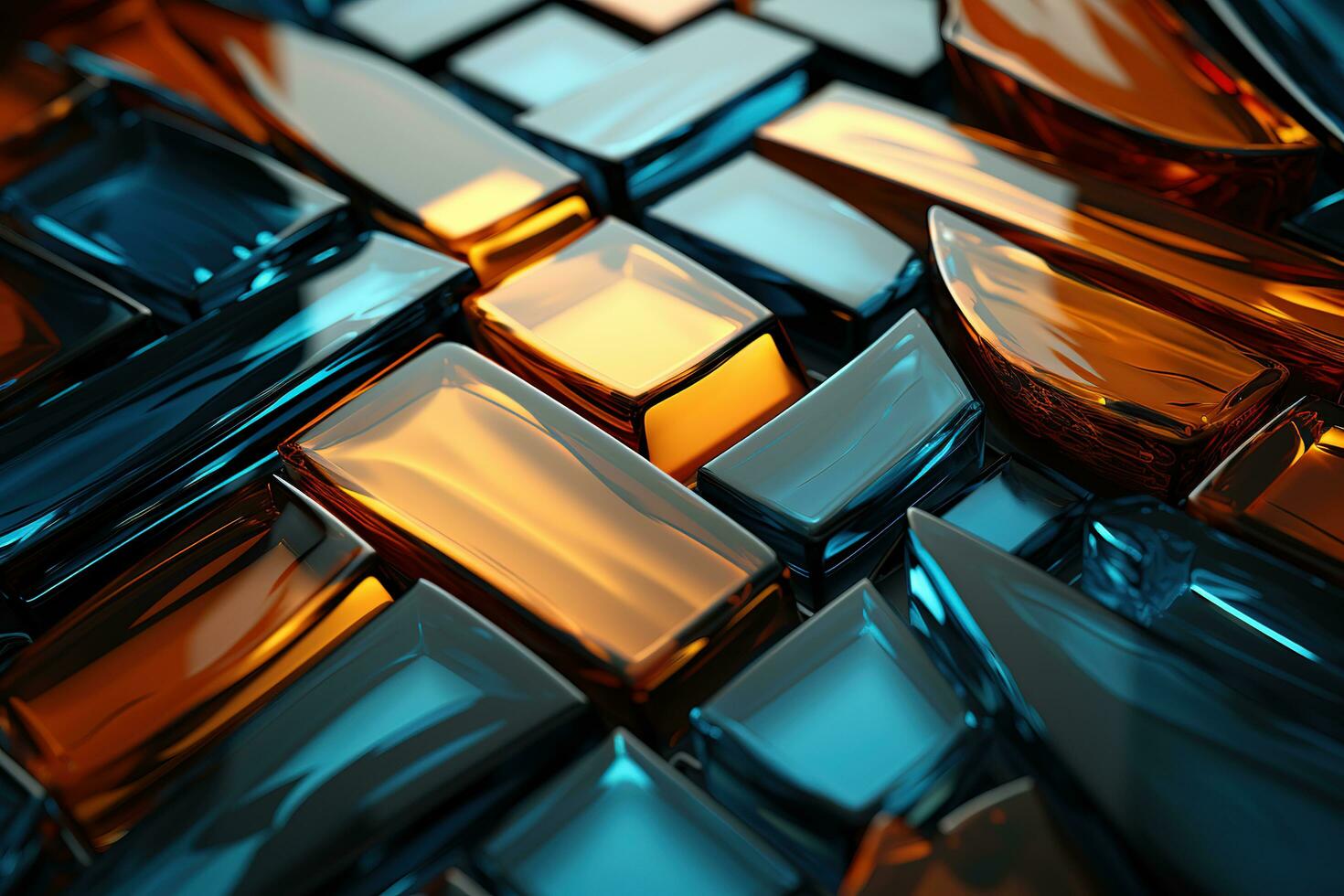 AI generated Abstract fluid 3d render holographic iridescent neon curved wave in motion dark background. Gradient design element for banners, backgrounds, wallpapers and covers. photo