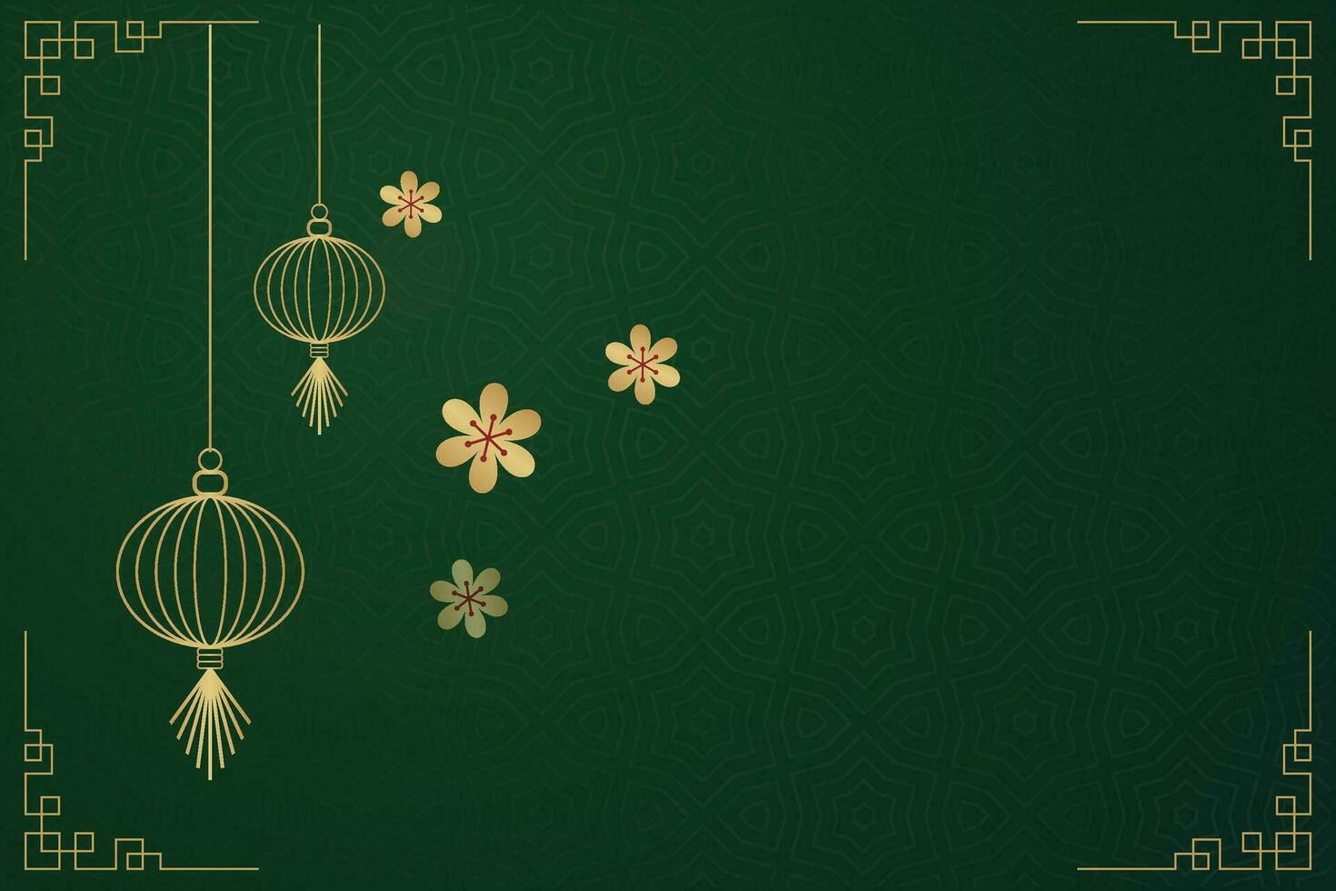 Chinese Lunar New Year festival 2024 celebration, Happy New Year background decorative elements. vector