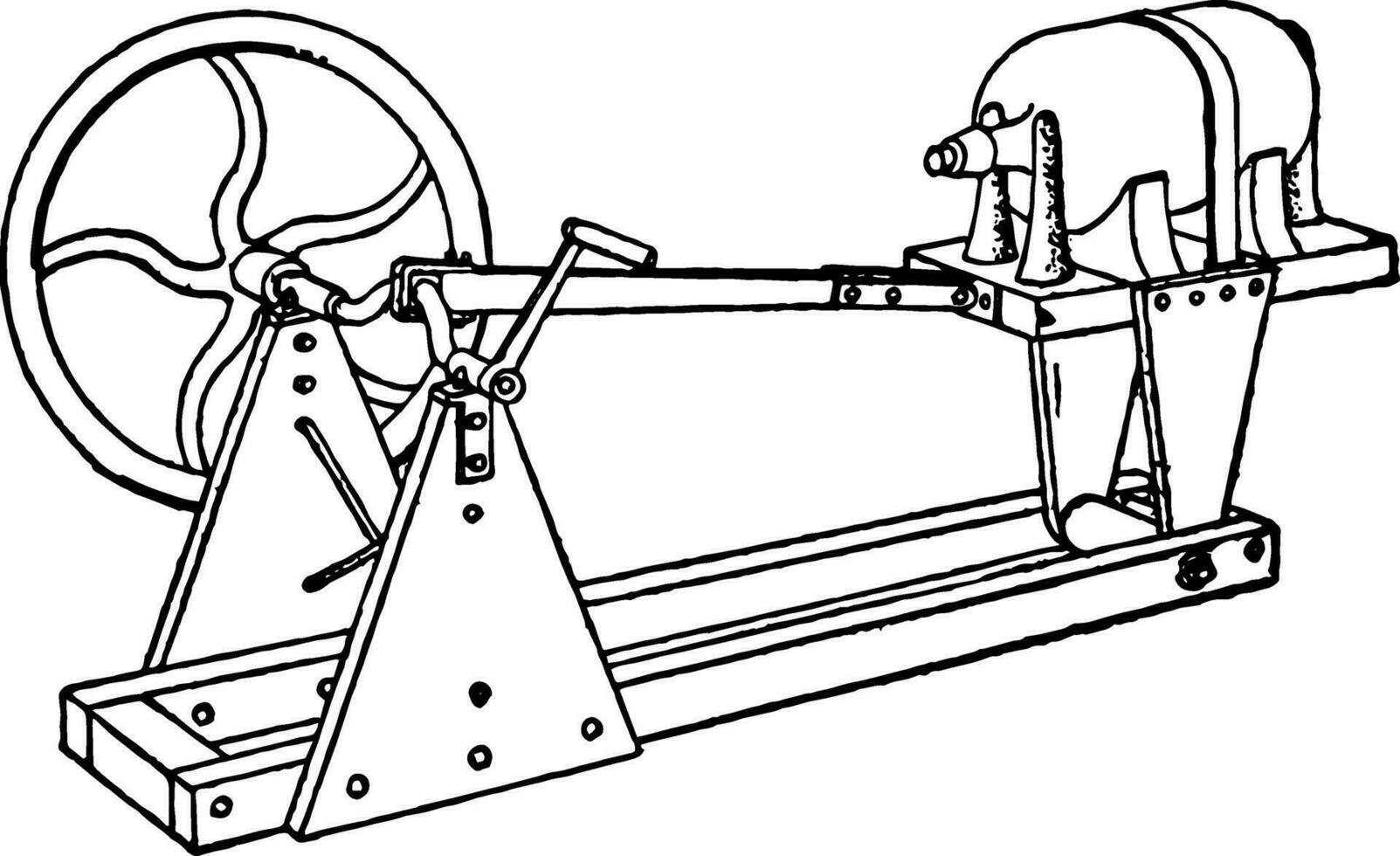 Liquid Agitator, vintage illustration. vector