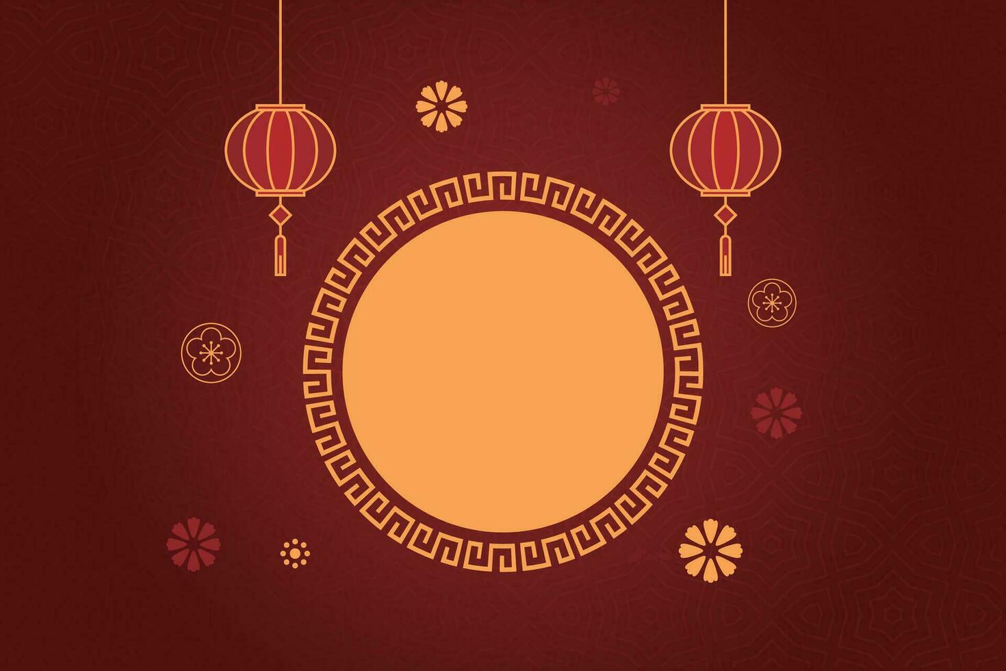 Chinese Lunar New Year festival 2024 celebration, Happy New Year background decorative elements. vector