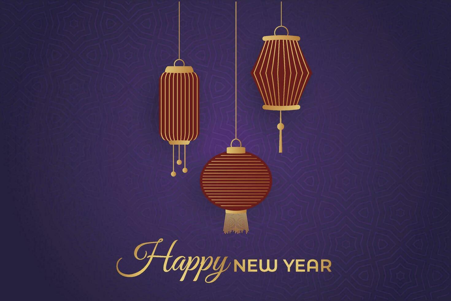 Chinese Lunar New Year festival 2024 celebration, Happy New Year background decorative elements. vector