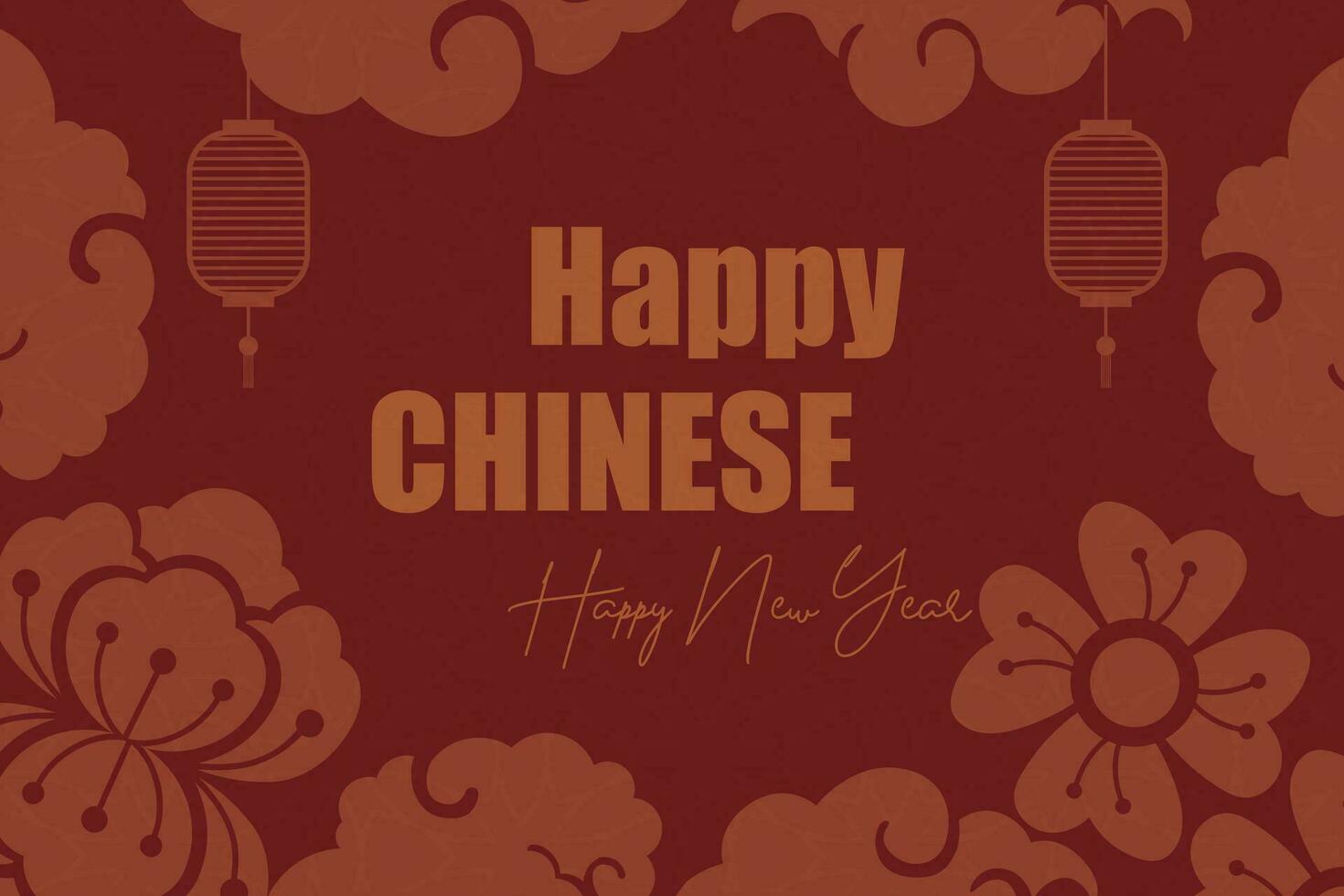 Chinese Lunar New Year festival 2024 celebration, Happy New Year background decorative elements. vector