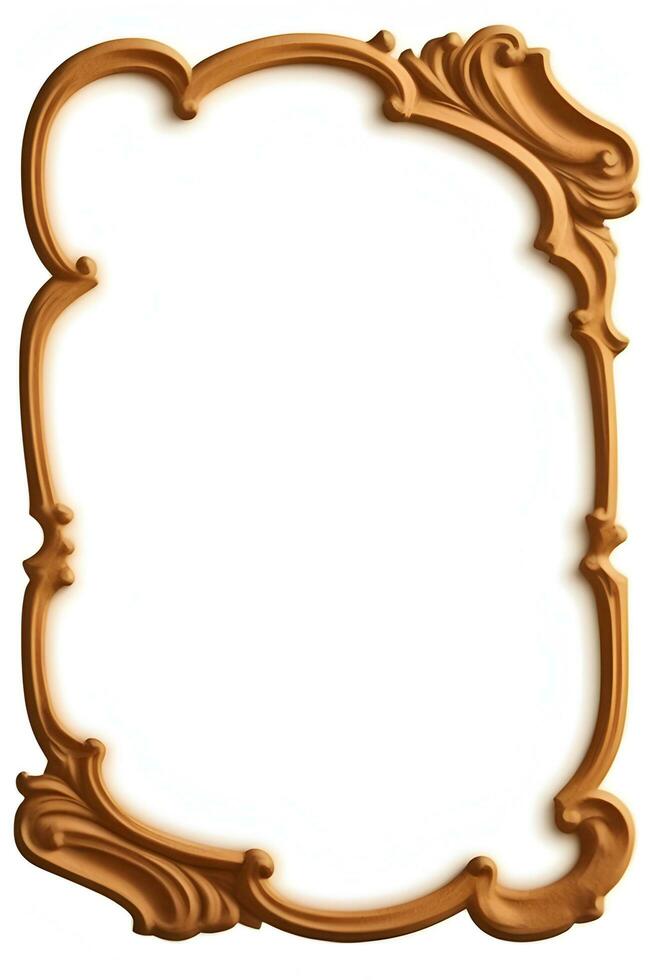 AI generated Old Border Frame Illustration Copy Space Area photo