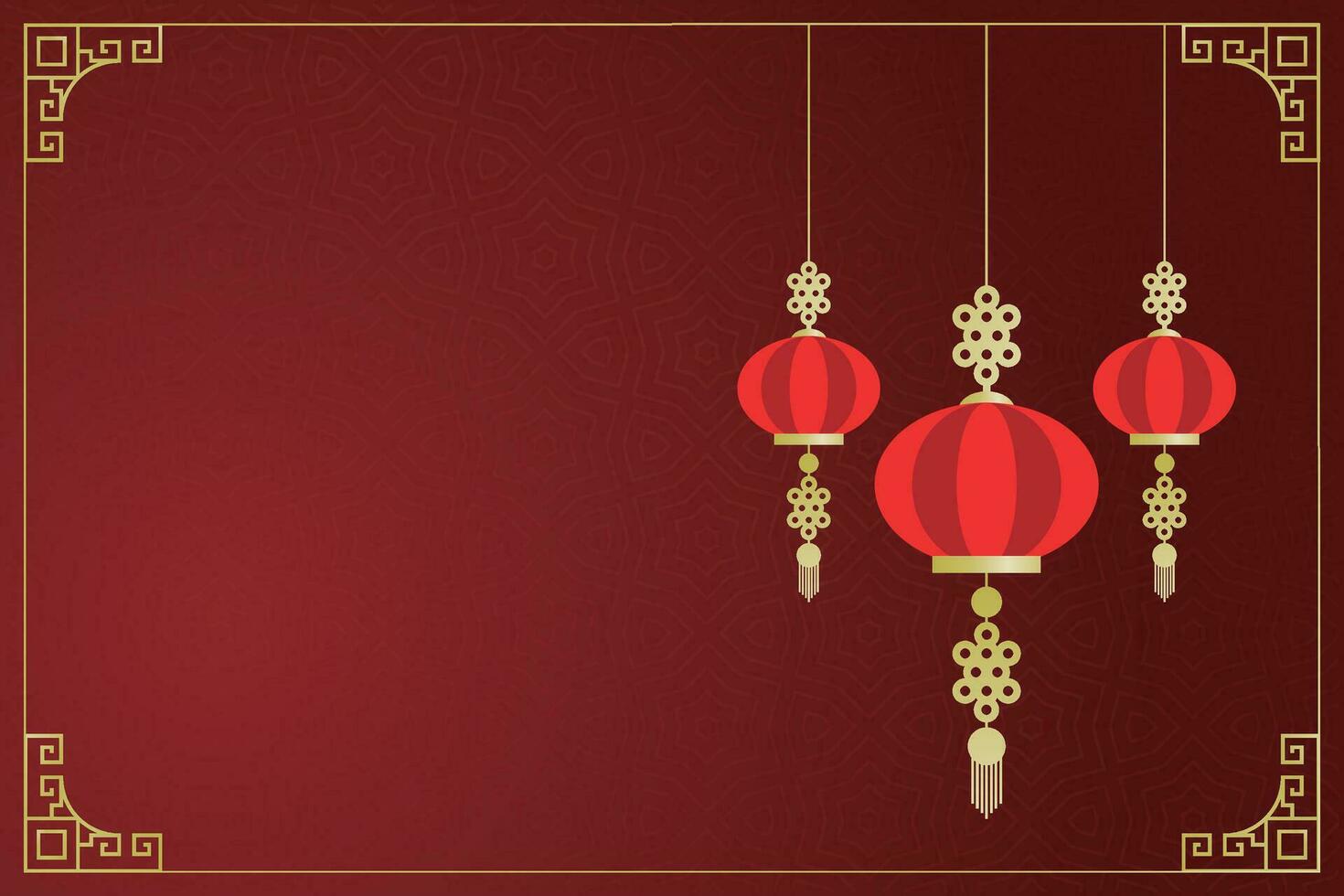 Chinese Lunar New Year festival 2024 celebration, Happy New Year background decorative elements. vector