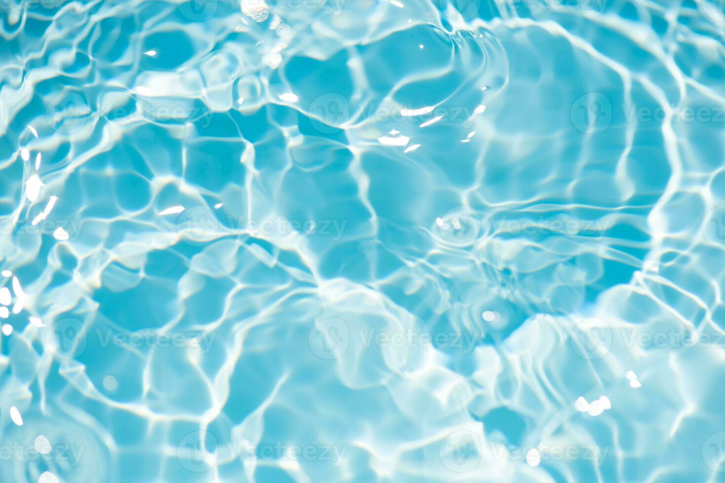 Bluewater bubbles on the surface ripples. Defocus blurred transparent white-black colored clear calm water surface texture with splash and bubbles. Water waves with shining pattern texture background. photo