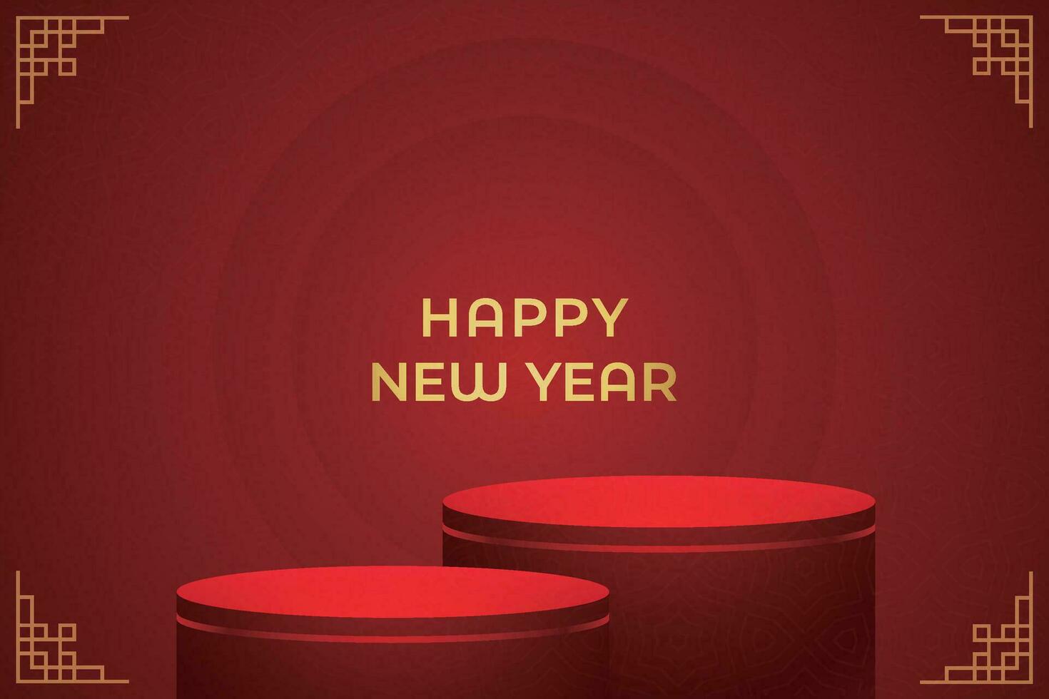 Chinese Lunar New Year festival 2024 celebration, Happy New Year background decorative elements. vector