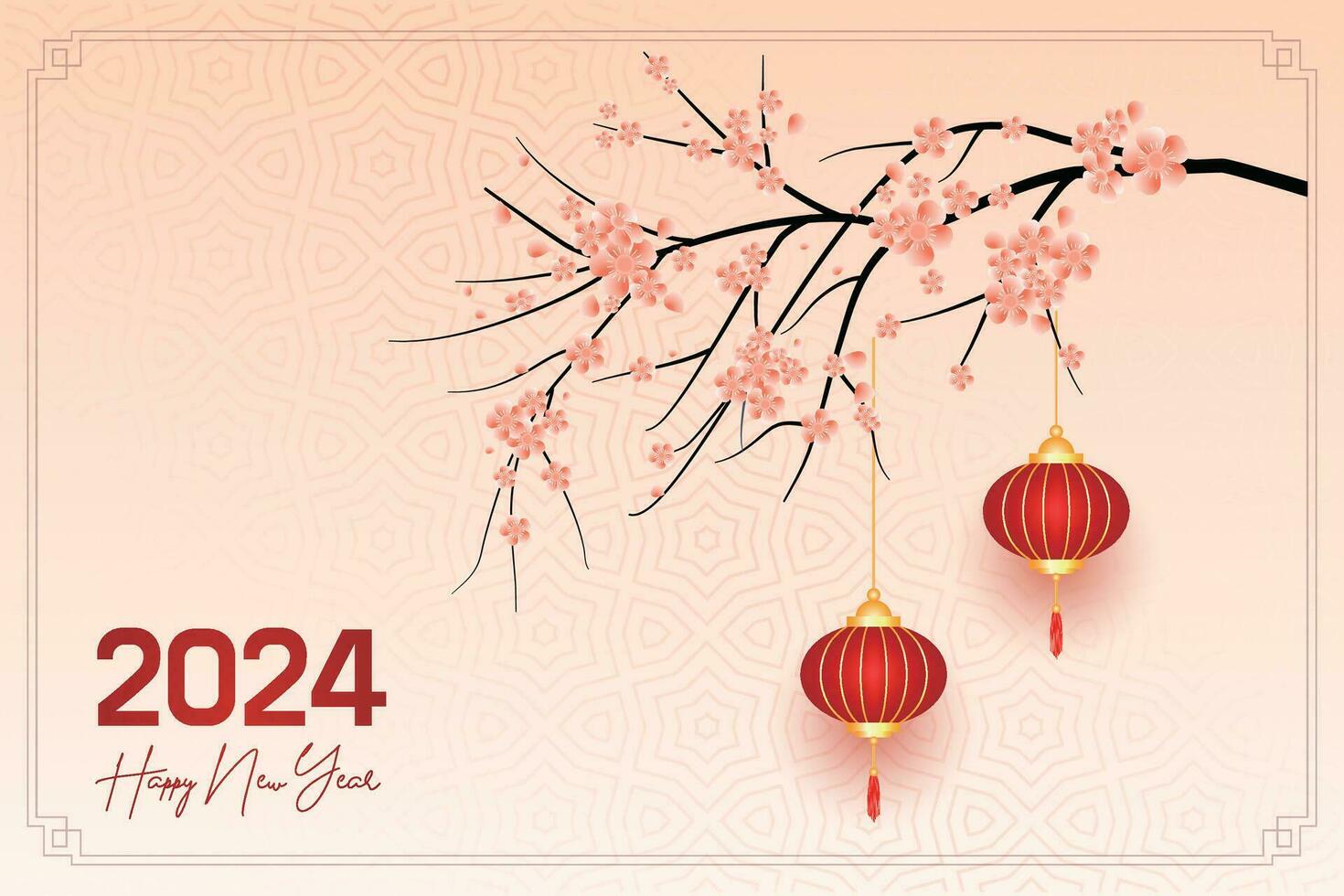 Chinese Lunar New Year festival 2024 celebration, Happy New Year