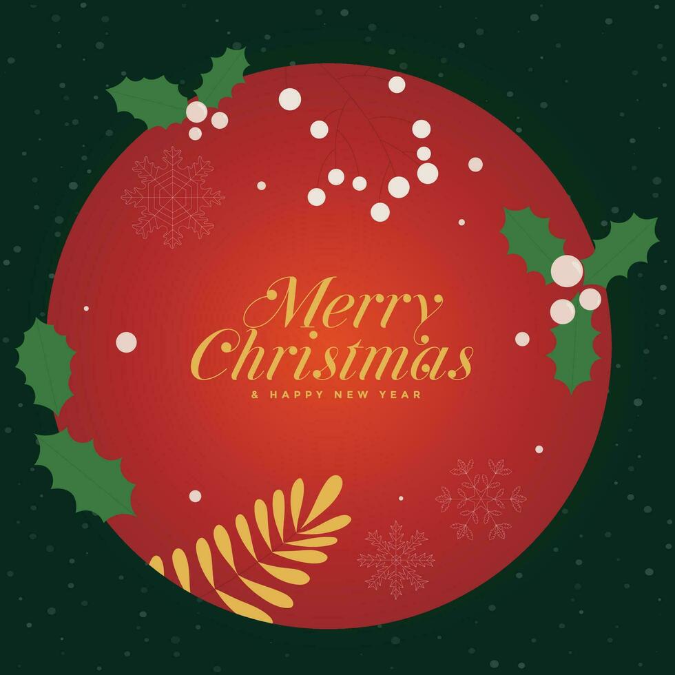 Merry Christmas background and Christmas tree graphic vector elements stacked with elements