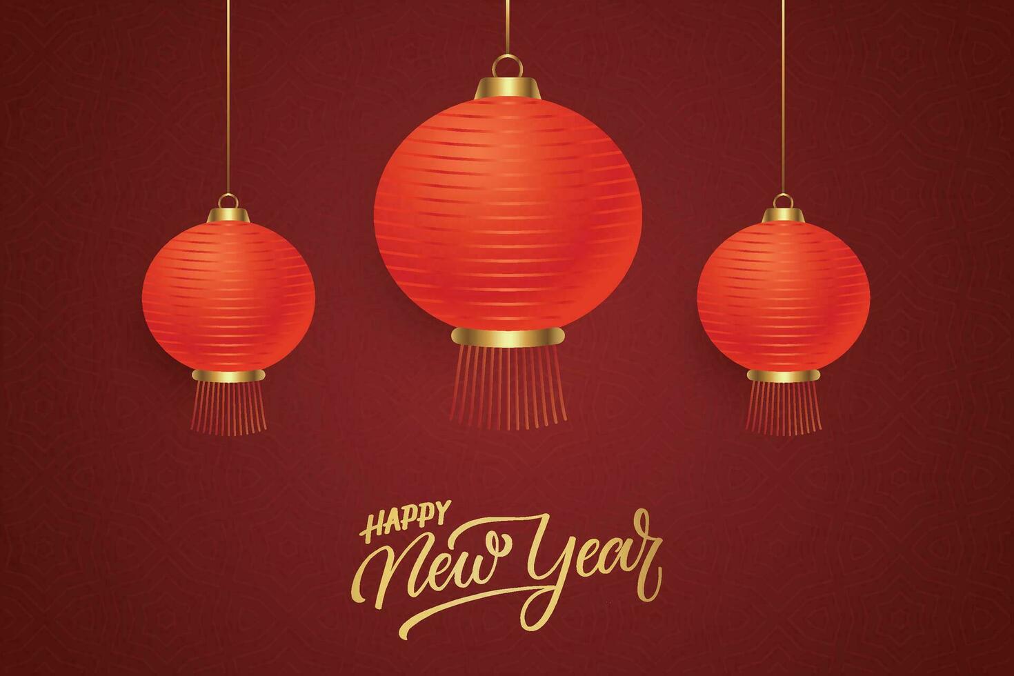 Chinese Lunar New Year festival 2024 celebration, Happy New Year background decorative elements. vector