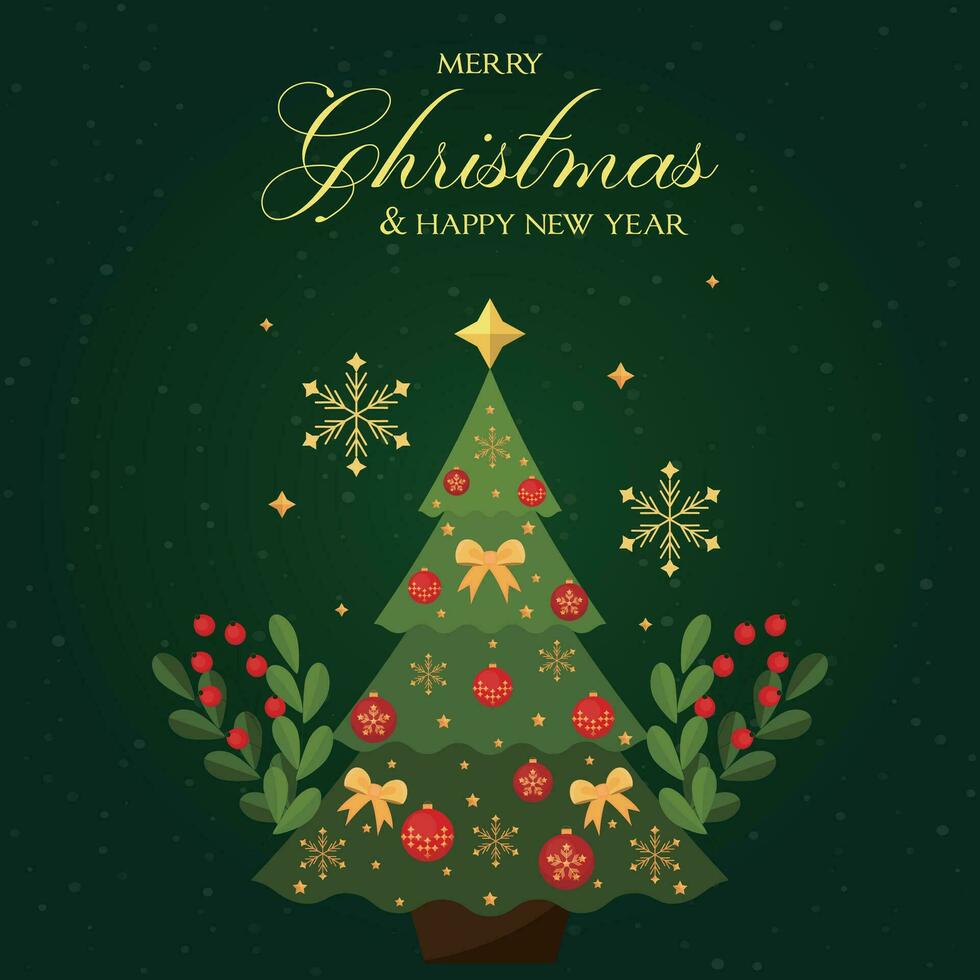 Vector cute Christmas background with Christmas icons