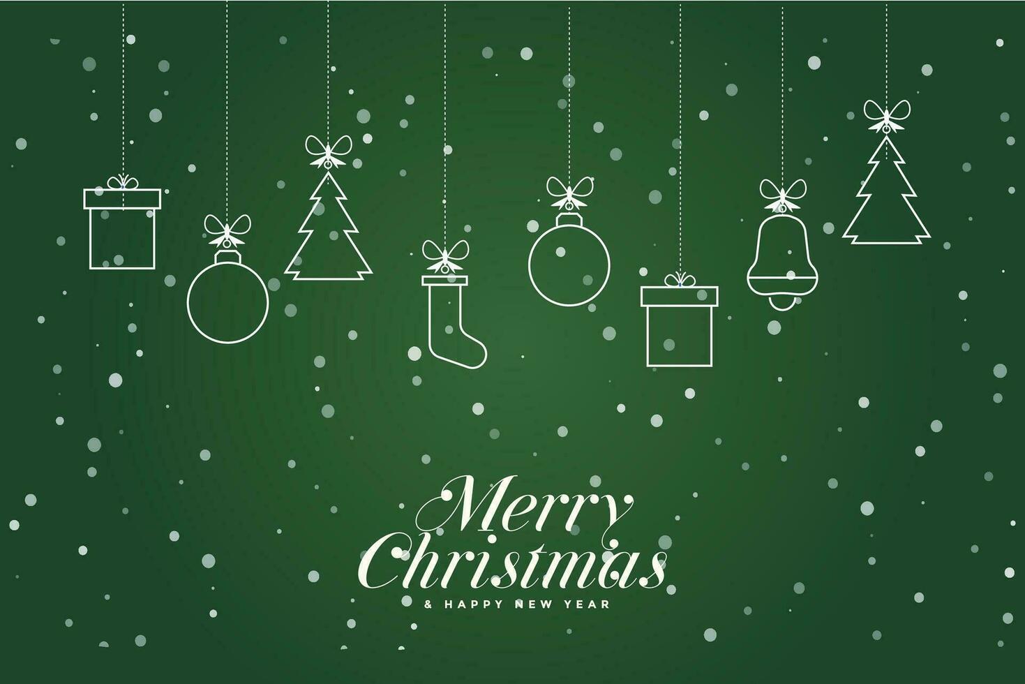 Merry Christmas background with Christmas pendants, gift boxes, hats vector collection