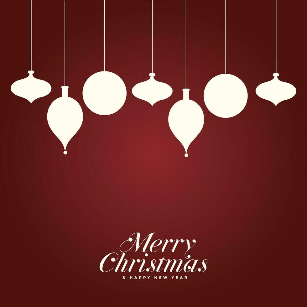 Merry Christmas background with Christmas pendants, gift boxes, hats vector collection